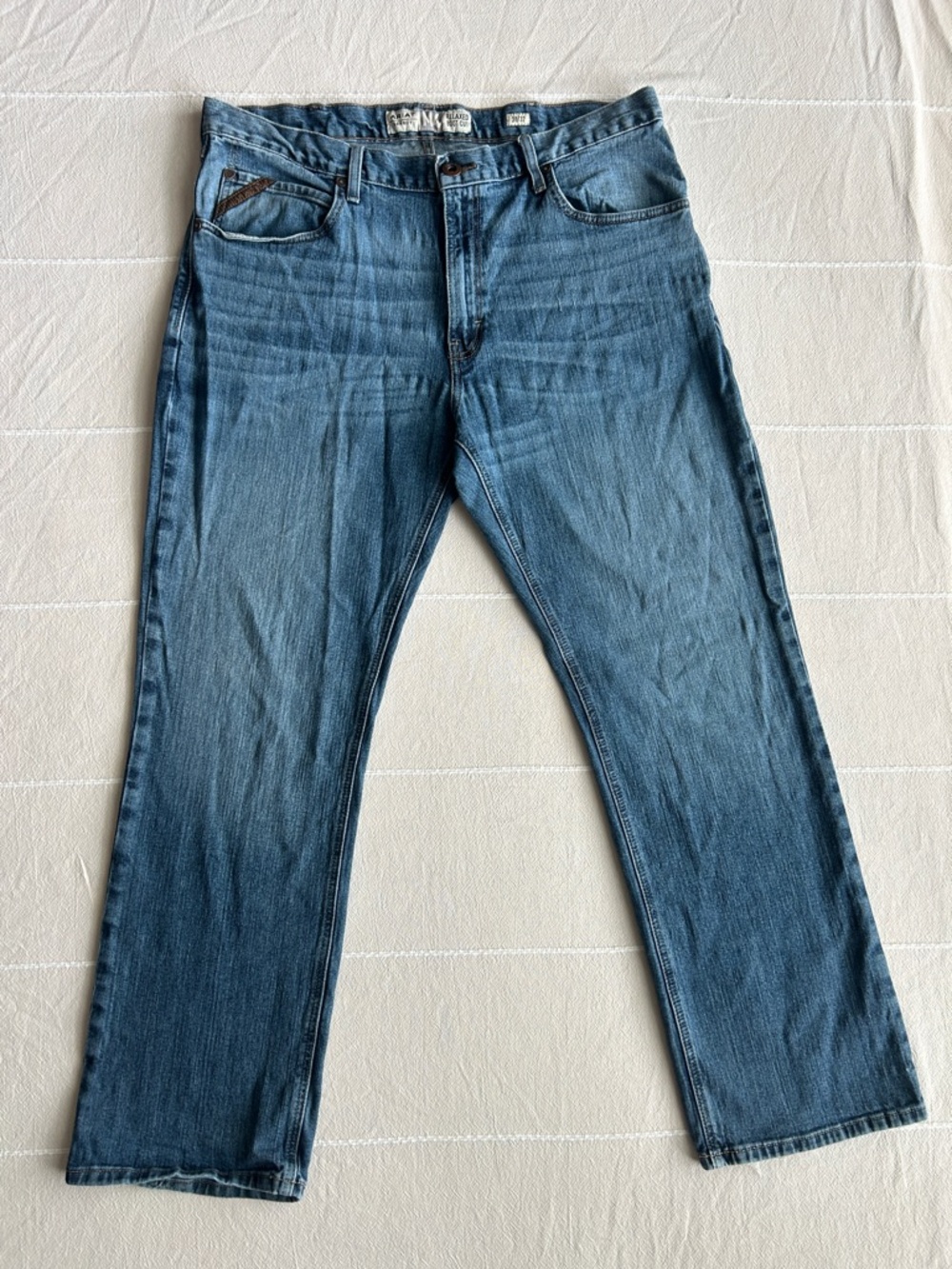 Ariat Men's Blue Straight-Leg Jeans